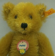 Historische STEIFF Miniaturen: Teddy / Teddybär PETSY (029424), mais
