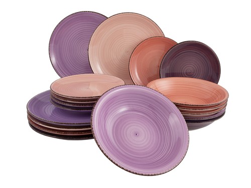 Tafelservice purple bunt - tafelservice,