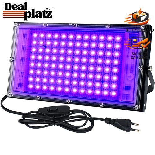 Schwarzlicht strahler 100w - uv,