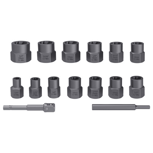 15tlg schraubenausdreher - 15tlg, 3/8"