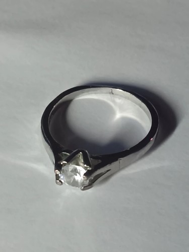 Schlichter silberring mit - schlichter,