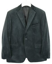 Falabella Blazer Herren XL Einreihig Kerbe Revers Nadelstreifen Velour