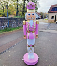 XXL Premium Nussknacker auf Standfuss ca.200 cm Garten Deko Figur-Weihnachtsmann