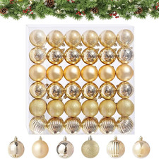 Mini Weihnachtskugeln Gold, 36