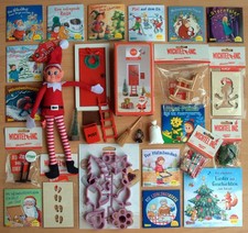24 tlg Adventskalender Füllung Wichtel Weihnachtself Pixie Bücher Kinder Neu OVP