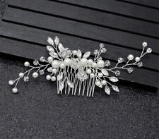 ENTZÜCKENER BRAUT HAARSCHMUCK PERLEN UND STRASS HAARKAMM BRAUTFRISUR FILIGRAN