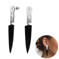 1 Paar Messer Ohrringe / Dolch Ohrringe – Gothic, Halloween & Statement Schmuck