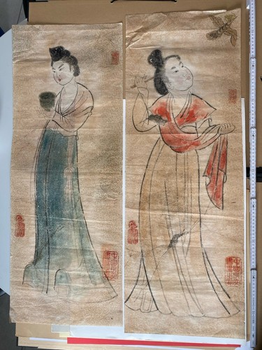 Asiatische figurenmalereien - 2,