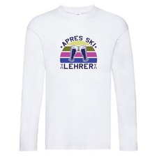 Apres Ski Lehrer | Biergläser | Skier Long Sleeve Weiß