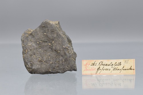 Altes etikett chiastolith - +altes, etikett+