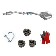 Komplette Auspuff ab Kat