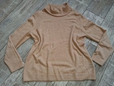 Rollkragenpullover von ESMARA, Gr. L 44/46, Hellbraun, Langarm, Kaschmir