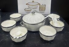 Porzellan Suppenterrine Suppen Schale Porzellan Suppen Terrine weiß