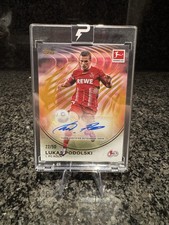 Lukas Podolski Autogramm Auto /50 Topps Bundesliga 60 Jahre Box 2024 1. FC Köln