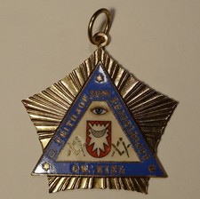 Freimaurer Bijou Medaille Orden Anhänger antik