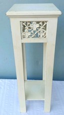 Blumenhocker Holz weiß