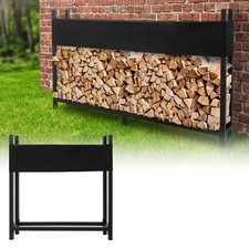 Feuerholzregal mit Abdeckung