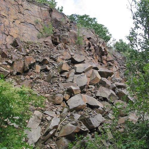 Findling bruchstein porphyr - ,