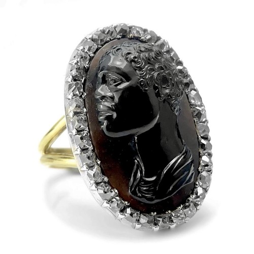 Antiker achat diamant kamee - antiker,