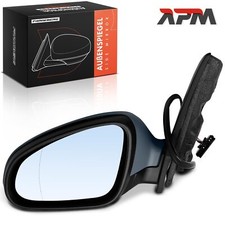 Außenspiegel Links Asphärisch Elektrisch Beheizbar Grau für Opel Astra J P10