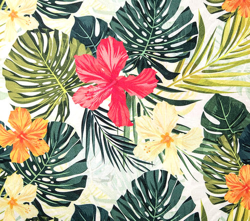 Polyester stoff monstera - polyester,