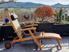 Deckchair "Kate" -  Teakholz &