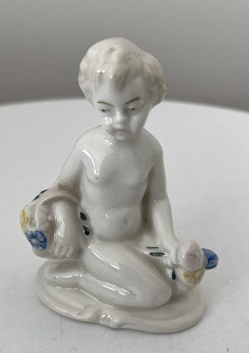 Vintage porzellanfigur junge - porzellanfigur,