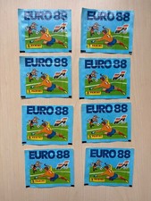 Panini Fussball EM 88 - acht ungeöffnete Tüten Euro 1988 megaselten!