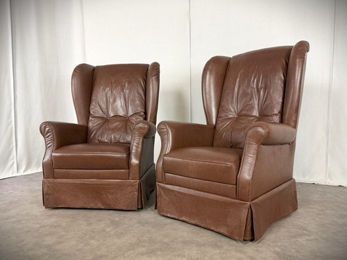 Vintage paar ohrensessel - paar,