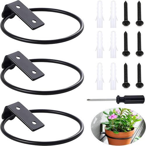 Wand blumentopfhalter 3er - wand-blumentopfhalter,