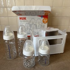 NUK First Choice 4 Babyflaschen Trinkflasche Glasflaschen Set 120ml 240ml in OVP