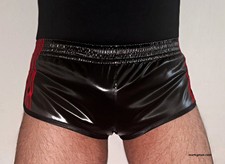 racer Shorts M Sprintershorts glänzend wetlook shiny high cut short Glanzshorts