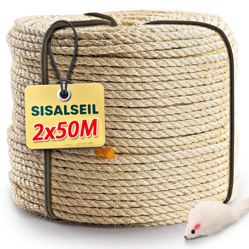 2x50m kratzbäume sisalseil - 2x50m,