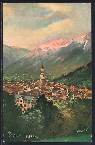 Künstler meran - künstler-ak,