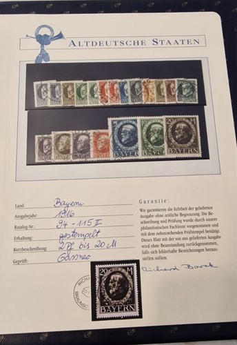 Briefmarken bayern sammlung - briefmarken,