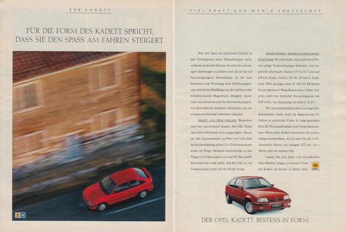 Opel kadett gsi reklame - -,