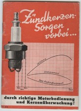 Zündkerzen-Fibel der Auto Union A-G Chemnitz von 1944