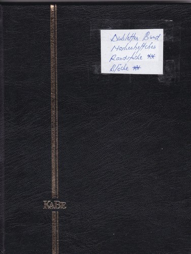 Dubletten album bund - album, alte
