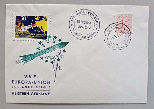 Brief raketenpost belgien 1961 - brief,