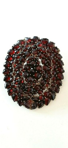 Granat brosche antikschmuck - brosche, °
