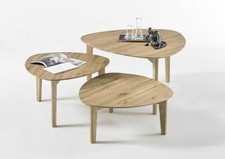 Massivholz couchtisch 3er - couchtisch,