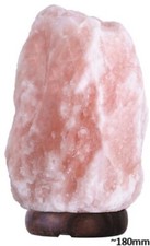 Rabalux 4130 Dekoleuchte Rock, E14, 15W, 2700K, 90lm, Steinsalz-Holz, orange-rot