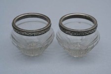 Zwei Gewürzschälchen, Silber