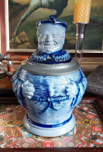 Steingut bierkrug figurkrug - steingut,