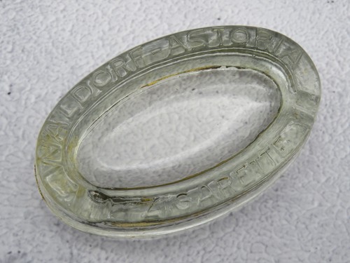 Antiker glas aschenbecher - antiker,