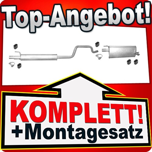 Auspuff für opel - auspuff, meriva
