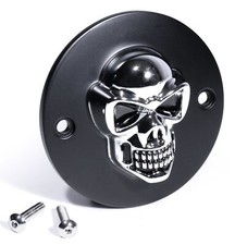 3D Totenkopf Zündungsdeckel Pointcover für Harley Davidson Evo Shovel Sportster