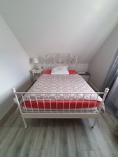 Bett Ikea Leirvik weiß