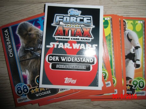 Starwars topps force - starwars, attax