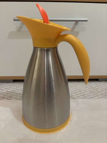 Kaffeekanne edelstahl gelber - kaffeekanne,